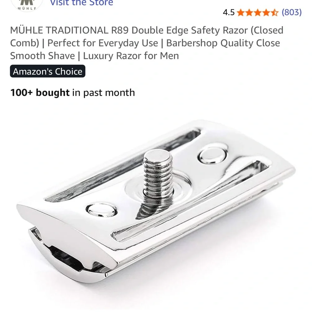Muhle Chrome Safety Razor - Picture 7 of 14